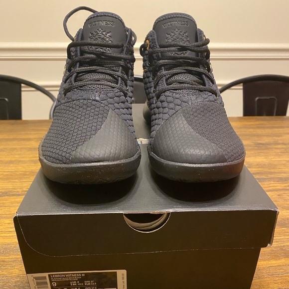 nike lebron witness 3 black gold